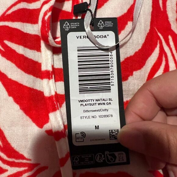 NWT Vero Moda Natali bittersweet romper M - Picture 6 of 8